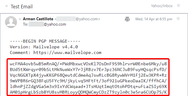 Encrypted Email Using Mailvelope