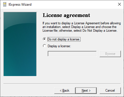 Adding an End User License Agreement