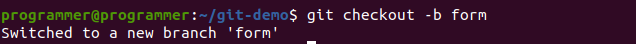 Creating a new branch for git merge.