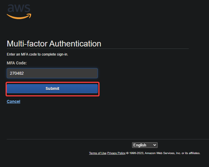 Authenticating the sign-in access via MFA