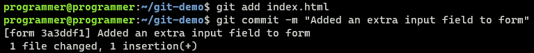 Adding another input field to index.html for git merge.