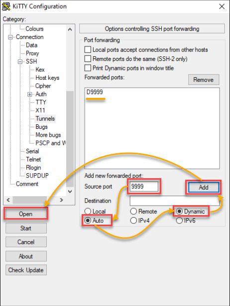 Setting up an SSH tunnel