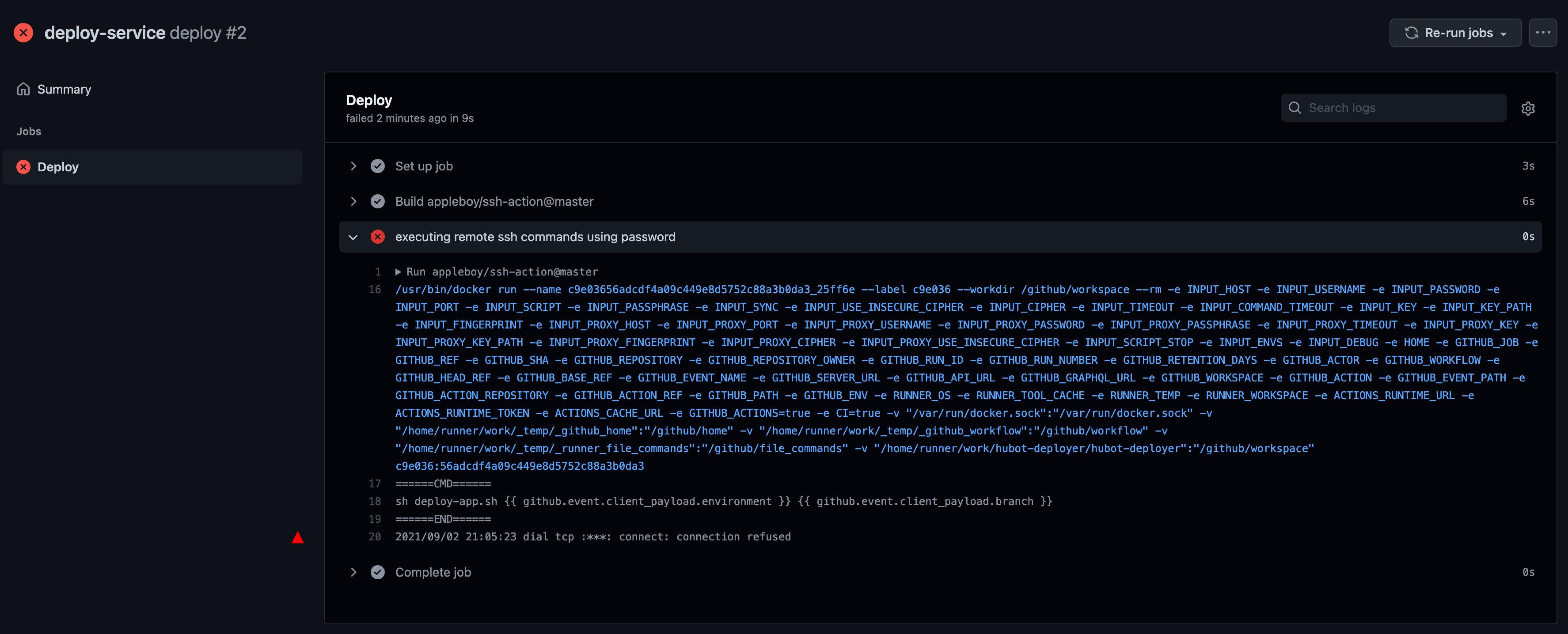 Navigating to GitHub repository to fix failed workflow