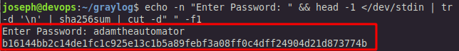 Generating Hashed Password