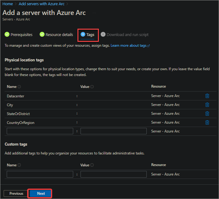 Azure Arc - Managing Tags