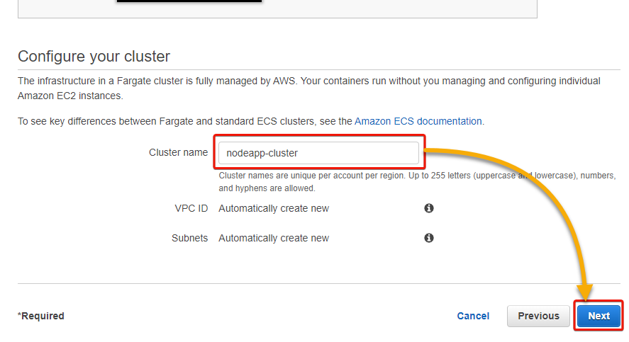 Configuring the cluster