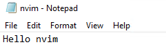 Verifying the changes to the text file