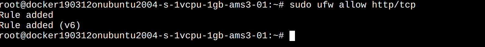 Allowing http/tcp traffic with firewall rules