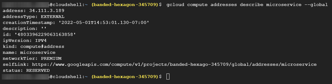 Viewing Static IP Address’ Details