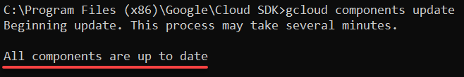 Updating all installed components to their latest version