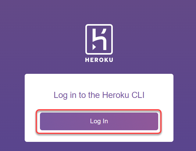 Authorizing connection to Heroku