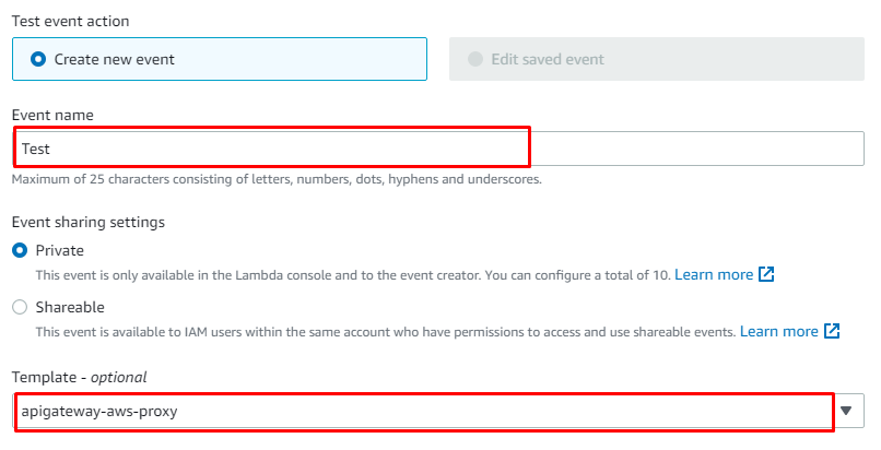 Set up required parameters