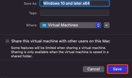 VMware Fusion: Conserving the freshly-crafted VM