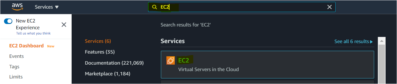 Search results for EC2