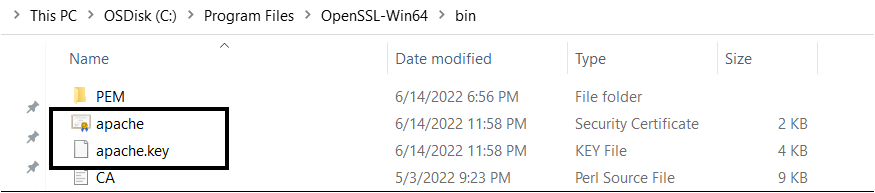 Verifying certificates generated on Windows machine