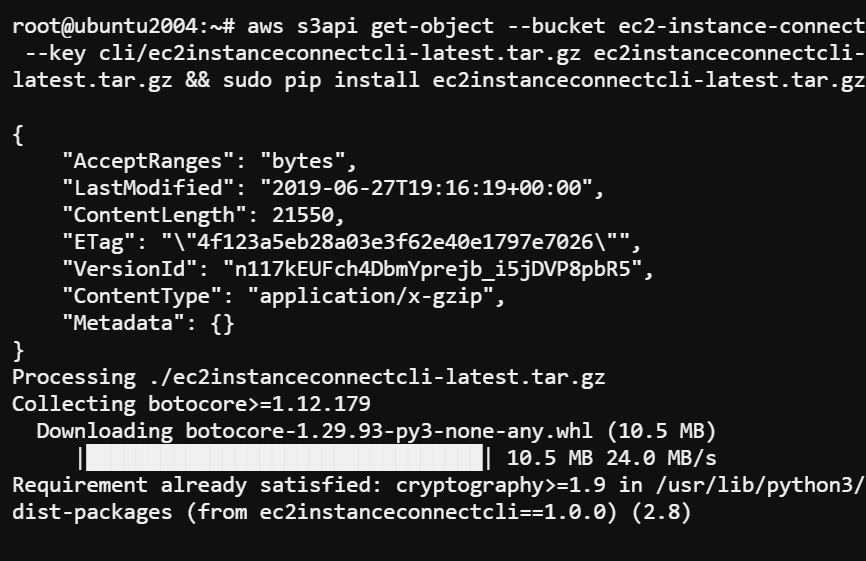 Installing the EC2 Instance Connect CLI